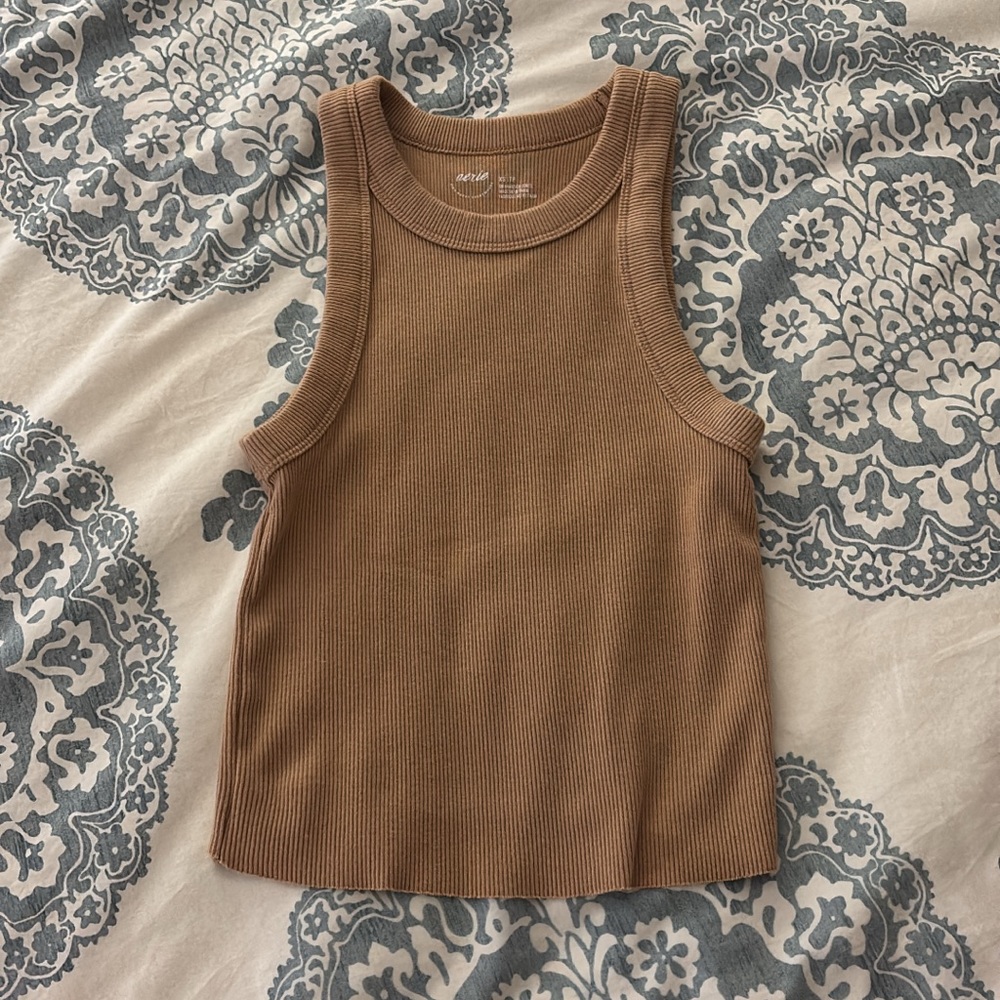 Aerie Caramel Brown Tank top